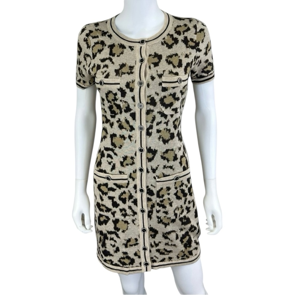 heartloom NWT Leopard Print Vivette Sweater Dress Size XS J0384